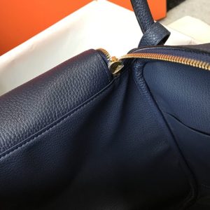 Replica Hermes Lindy Sapphire Blue 2 Replica Hermes Lindy Sapphire Blue - top-tier luxury replica shoulder bag