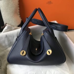 Replica Hermes Lindy Sapphire Blue 9 Replica Hermes Lindy Sapphire Blue - high-end fake designer purse