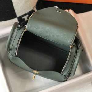 Replica Hermes Lindy Almond Green 6 Replica Hermes Lindy Almond Green - ultra-realistic fake designer tote