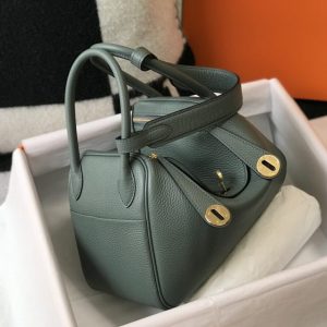 Replica Hermes Lindy Almond Green 1 Replica Hermes Lindy Almond Green - high-accuracy replica luxury purse