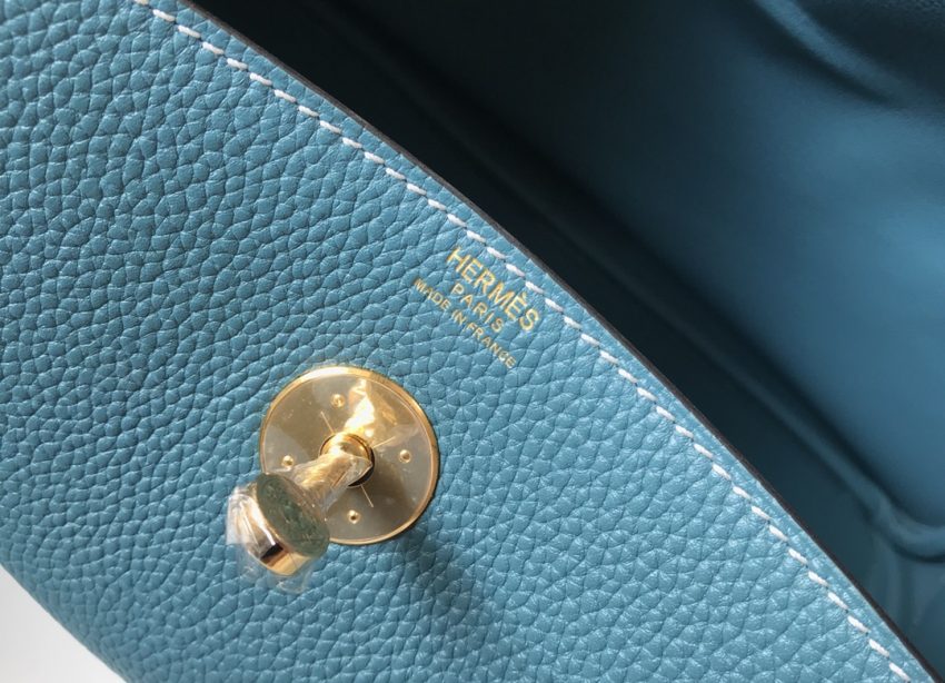 Replica Hermes Lindy Blue - top-tier luxury replica shoulder bag