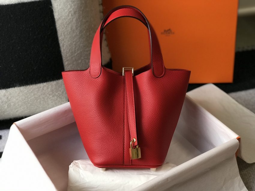 Replica Hermes Picotin Lock Red 1 Replica Hermes Picotin Lock Red - ultra-realistic fake designer tote