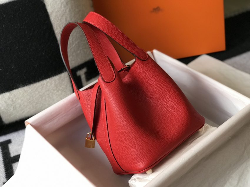 Replica Hermes Picotin Lock Red 2 Replica Hermes Picotin Lock Red - authentic-look luxury purse replica