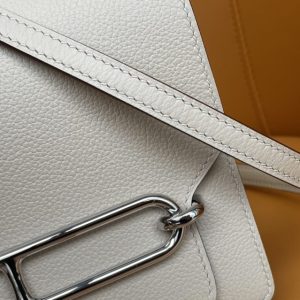 Replica Hermes Sac Roulis White 4 Replica Hermes Sac Roulis White - realistic designer-inspired fake bag
