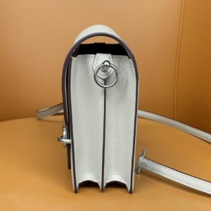 Replica Hermes Sac Roulis White 5 Replica Hermes Sac Roulis White - top-tier luxury replica shoulder bag