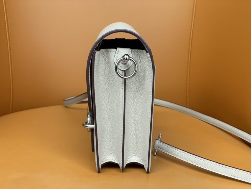 Replica Hermes Sac Roulis White 5 Replica Hermes Sac Roulis White - top-tier luxury replica shoulder bag