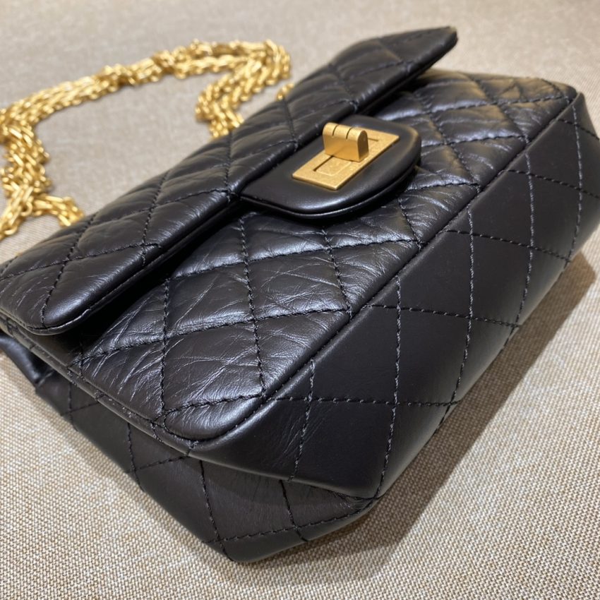 Replica CHANEL 2.55 Mini Bag Black 5 Replica CHANEL 2.55 Mini Bag Black - 1:1 designer replica handbag