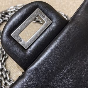 Replica CHANEL 2.55 Mini Bag Black Silver - high-accuracy replica luxury purse