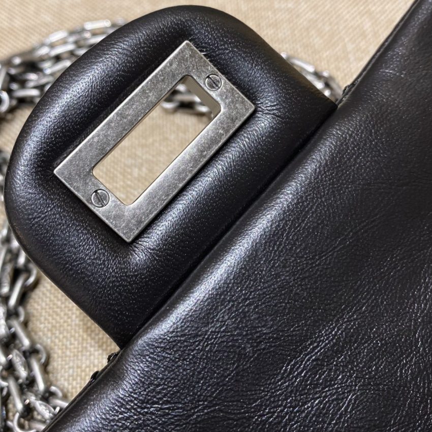 Replica CHANEL 2.55 Mini Bag Black Silver - high-accuracy replica luxury purse