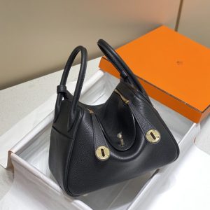 Replica Hermes Lindy Black 1 Replica Hermes Lindy Black - realistic designer-inspired fake bag
