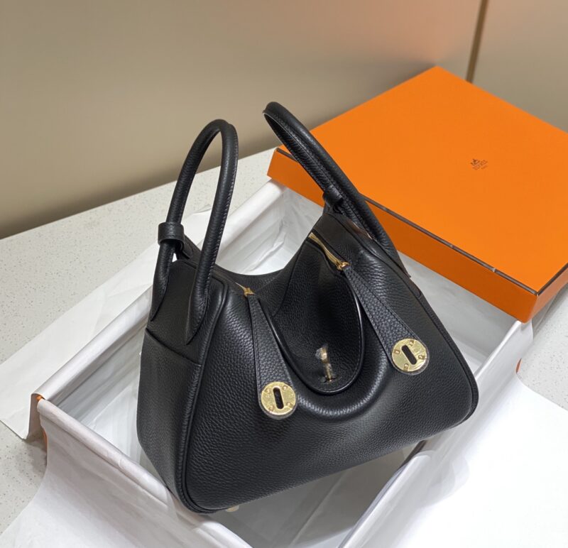 Replica Hermes Lindy Black 1 Replica Hermes Lindy Black - realistic designer-inspired fake bag