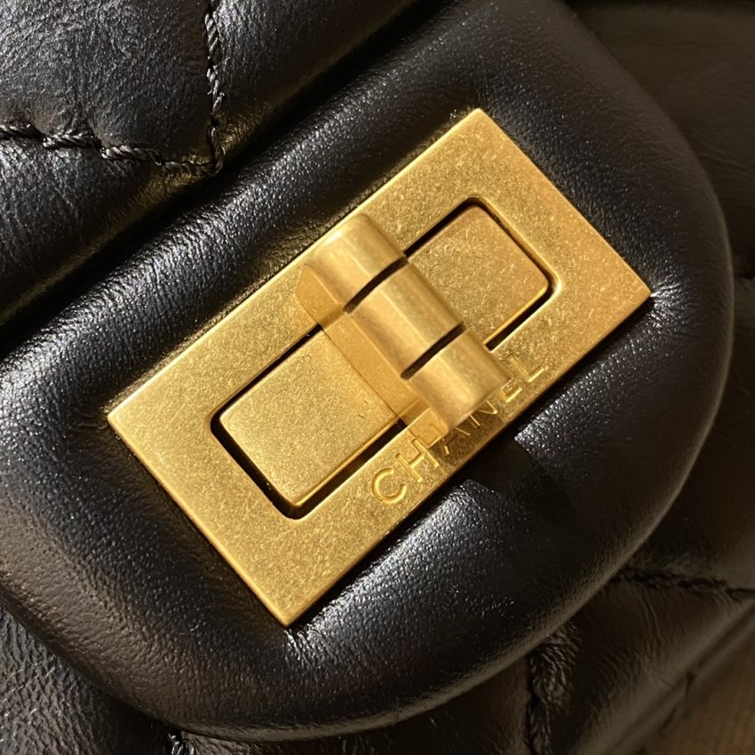 Replica CHANEL 2.55 Bag Black 6 Replica CHANEL 2.55 Bag Black - top-tier luxury replica shoulder bag