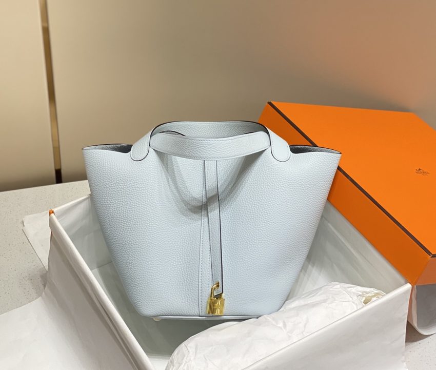 Replica Hermes Picotin Lock Holy Grail Blue 3 Replica Hermes Picotin Lock Holy Grail Blue - authentic-look luxury purse replica