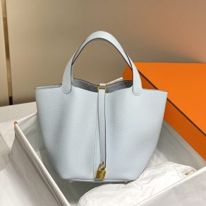 Replica Hermes Picotin Lock Holy Grail Blue 1 Replica Hermes Picotin Lock Holy Grail Blue - high-quality designer bag clone
