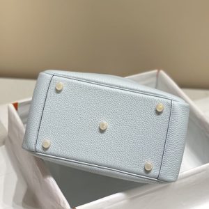 Replica Hermes Lindy Grail Blue 3 Replica Hermes Lindy Grail Blue - top-tier luxury replica shoulder bag