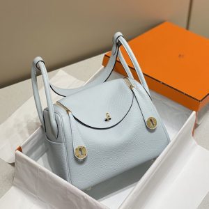 Replica Hermes Lindy Grail Blue 8 Replica Hermes Lindy Grail Blue - authentic-look luxury purse replica