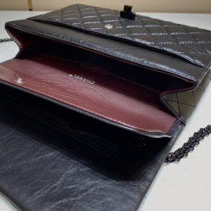 Replica CHANEL 2.55 Bag Large Black 8 Replica CHANEL 2.55 Bag Large Black - best quality luxury bag dupe