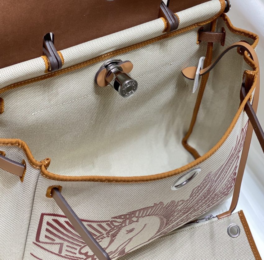 Replica Hermes Herbag 31cm Brown Horse 8 Replica Hermes Herbag 31cm Brown Horse - authentic-look luxury purse replica