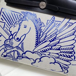 Replica Hermes Herbag 31cm Blue Horse 2 Replica Hermes Herbag 31cm Blue Horse - best quality luxury bag dupe