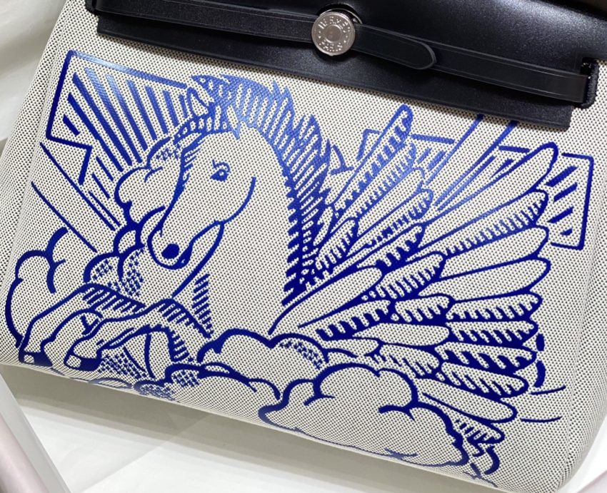 Replica Hermes Herbag 31cm Blue Horse 2 Replica Hermes Herbag 31cm Blue Horse - best quality luxury bag dupe