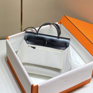 Replica Hermes Herbag 31cm Black Horse 3 Replica Hermes Herbag 31cm Black Horse - 1:1 designer replica handbag