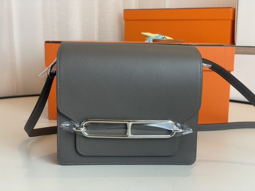 Replica Hermes Sac Roulis Grey 1 Replica Hermes Sac Roulis Grey - high-accuracy replica luxury purse