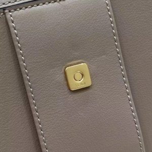 Replica Fendi Peekaboo With Patch Pocket Beige 3 Replica Fendi Peekaboo With Patch Pocket Beige - 1:1 designer replica handbag