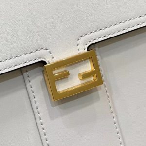 Replica Fendi Peekaboo With Patch Pocket White 6 Replica Fendi Peekaboo With Patch Pocket White - authentic-look luxury purse replica
