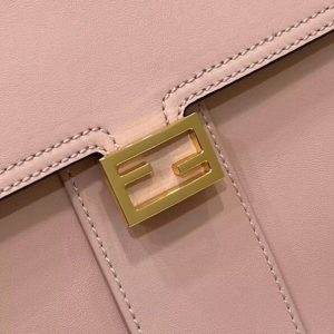 Replica Fendi Peekaboo With Patch Pocket Pink 2 Replica Fendi Peekaboo With Patch Pocket Pink - realistic designer-inspired fake bag