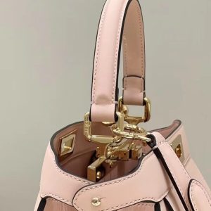 Replica Fendi Peekaboo With Patch Pocket Pink 7 Replica Fendi Peekaboo With Patch Pocket Pink - high-quality designer bag clone