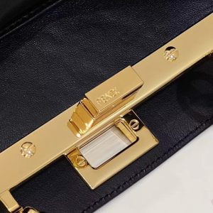 Replica Fendi Peekaboo With Patch Pocket Black 6 Replica Fendi Peekaboo With Patch Pocket Black - high-accuracy replica luxury purse