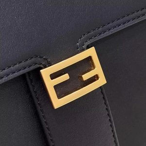 Replica Fendi Peekaboo With Patch Pocket Black 7 Replica Fendi Peekaboo With Patch Pocket Black - premium-grade designer purse dupe