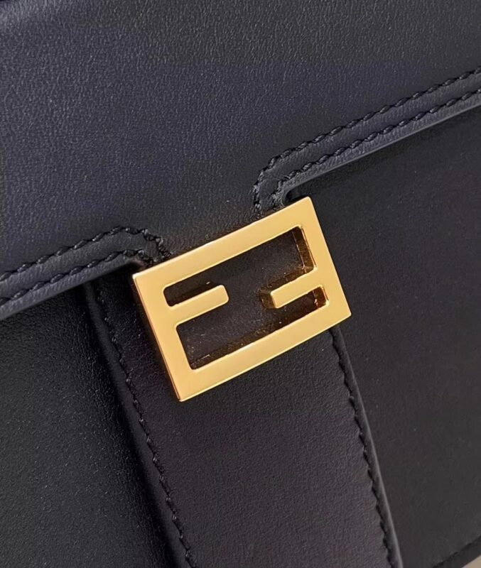 Replica Fendi Peekaboo With Patch Pocket Black 7 Replica Fendi Peekaboo With Patch Pocket Black - premium-grade designer purse dupe