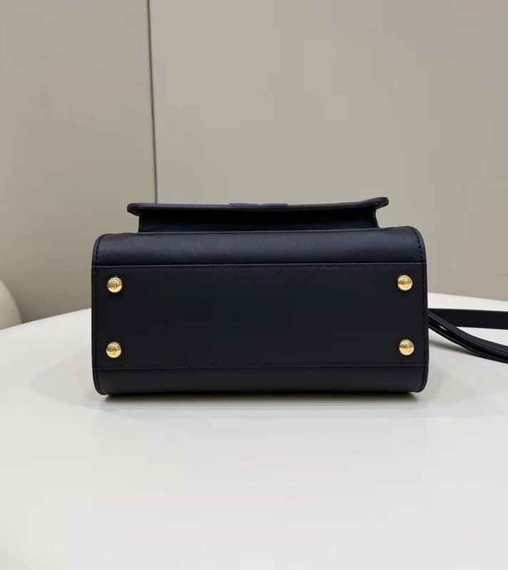 Replica Fendi Peekaboo With Patch Pocket Black 8 Replica Fendi Peekaboo With Patch Pocket Black - high-quality designer bag clone