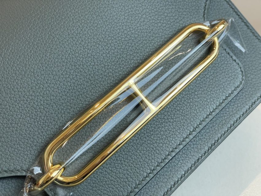 Replica Hermes Sac Roulis Almond Green 4 Replica Hermes Sac Roulis Almond Green - 1:1 designer replica handbag