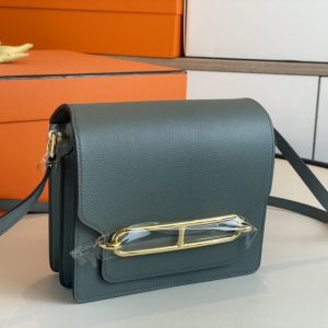 Replica Hermes Sac Roulis Almond Green 6 Replica Hermes Sac Roulis Almond Green - near-authentic luxury replica handbag