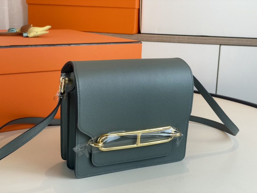 Replica Hermes Sac Roulis Almond Green 6 Replica Hermes Sac Roulis Almond Green - near-authentic luxury replica handbag