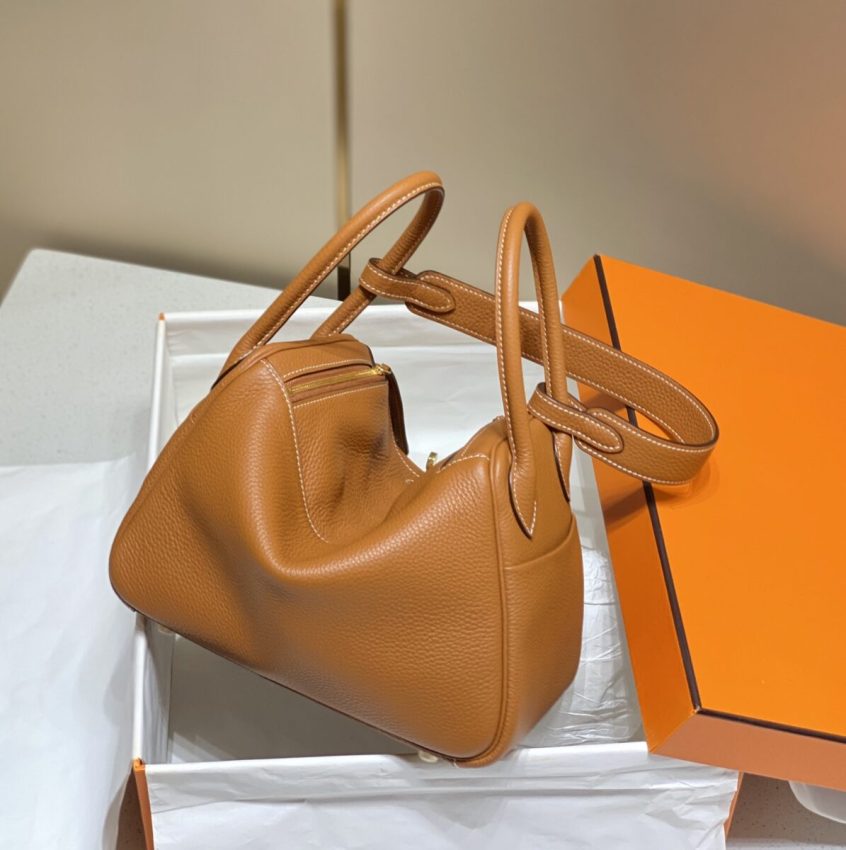 Replica Hermes Lindy Golden Brown 3 Replica Hermes Lindy Golden Brown - realistic designer-inspired fake bag