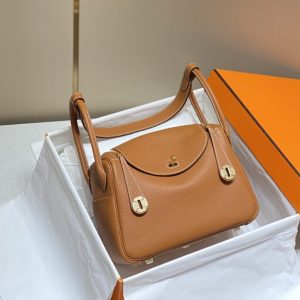 Replica Hermes Lindy Golden Brown 5 Replica Hermes Lindy Golden Brown - near-authentic luxury replica handbag
