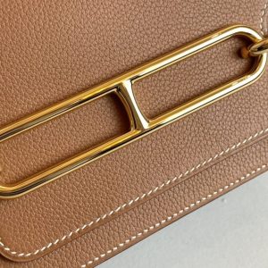 Replica Hermes Sac Roulis Brown 5 Replica Hermes Sac Roulis Brown - premium-grade designer purse dupe