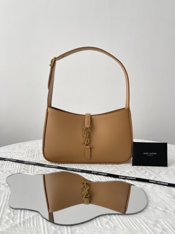 Replica YSL LE 5 A 7 Hobo Brown - premium 1:1 fake handbag model