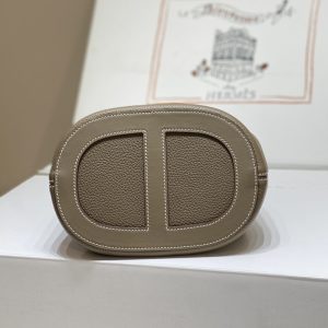 Replica Hermes The Loop Elephant Grey - authentic-look luxury purse replica