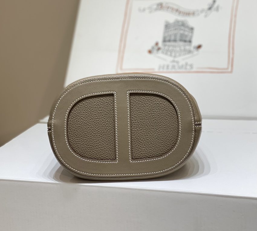 Replica Hermes The Loop Elephant Grey - authentic-look luxury purse replica