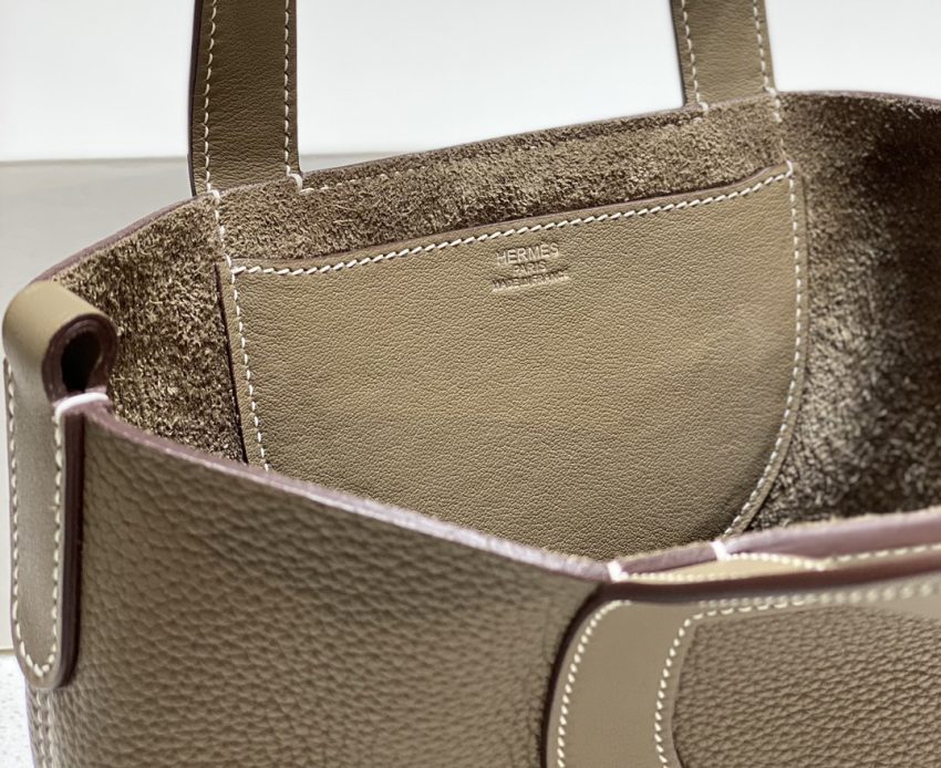 Replica Hermes The Loop Elephant Grey - 1:1 designer replica handbag