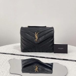 Replica YSL LouLou Small Black 1 Replica YSL LouLou Small Black - elite superclone designer purse