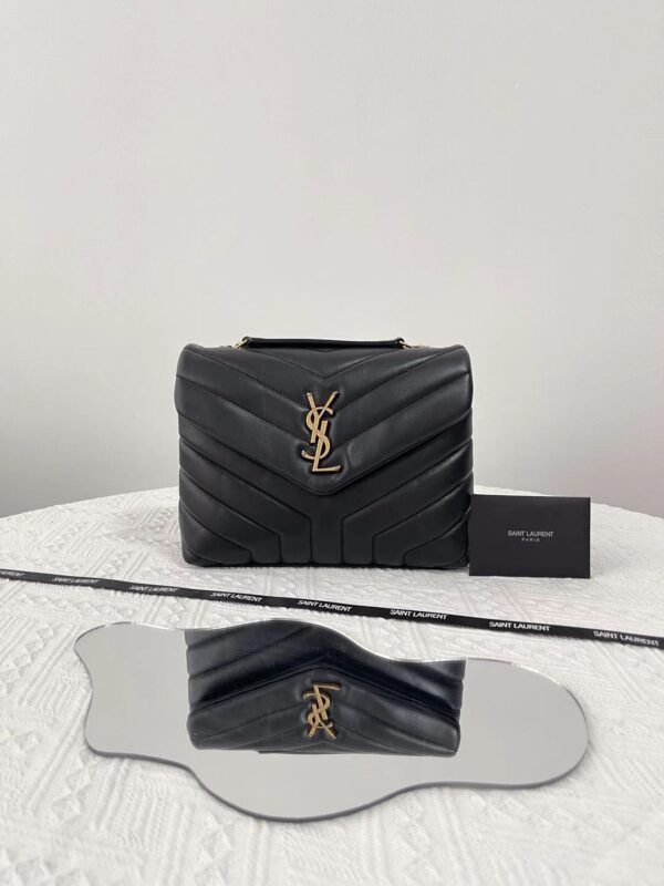 Replica YSL LouLou Small Black 1 Replica YSL LouLou Small Black - elite superclone designer purse