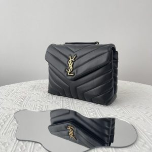 Replica YSL LouLou Small Black 7 Replica YSL LouLou Small Black - 1:1 designer replica handbag