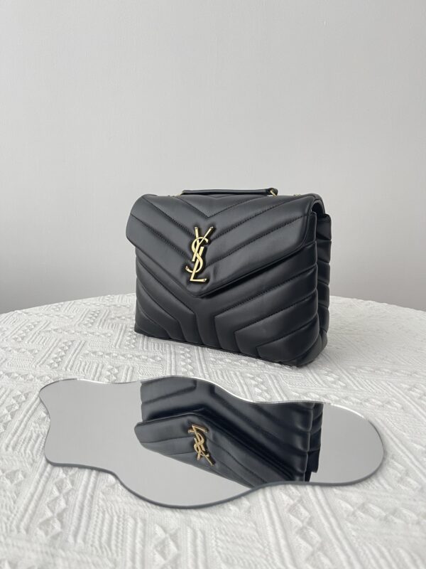 Replica YSL LouLou Small Black 7 Replica YSL LouLou Small Black - 1:1 designer replica handbag