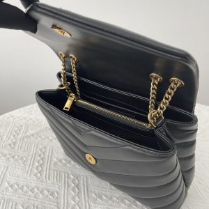 Replica YSL LouLou Small Black 8 Replica YSL LouLou Small Black - high-end fake designer purse