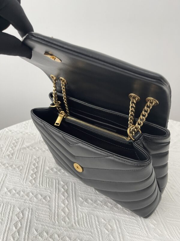 Replica YSL LouLou Small Black 8 Replica YSL LouLou Small Black - high-end fake designer purse